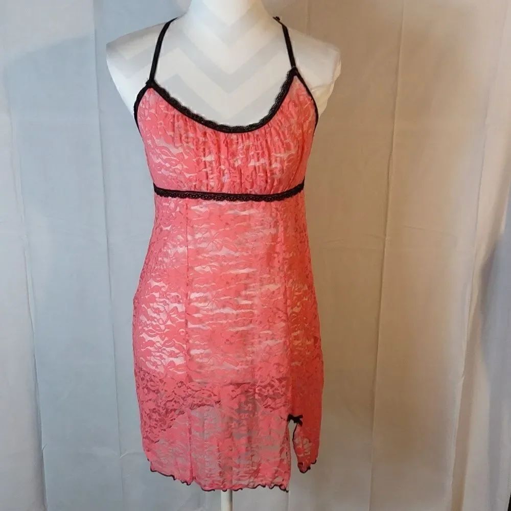 Secret Treasures Sheer Lace Babydoll Nighty